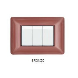 PLACCA TECNOPOL. T3 5002-09 2P BRONZO