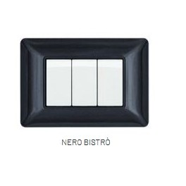 PLACCA TECNOPOL. T3 5002-11 2P NERO BISTRO'