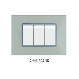 PLACCA VETRO JOY 5003BL-5 3P CHAMPAGNE