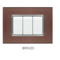 PLACCA VETRO JOY 5004BL-7 4P BRONZO