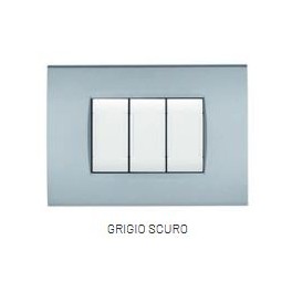 PLACCA TECNOPOL. ART 8002-08 2P GRIGIO SCURO