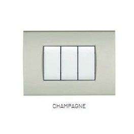 PLACCA TECNOPOL. ART 8002-11 2P CHAMPAGNE