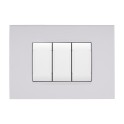 PLACCA TECNOPOL. ART 8003-01 3P BIANCO