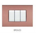 PLACCA TECNOPOL. ART 8003-14 3P BRONZO