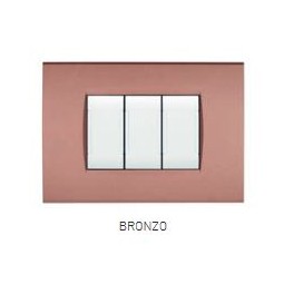 PLACCA TECNOPOL. ART 8003-14 3P BRONZO