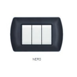 PLACCA METALLO ART 8803-02 3P NERO