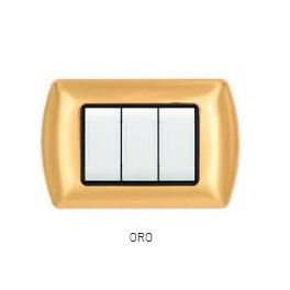 PLACCA METALLO T1 8803-03 3P ORO