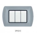 PLACCA METALLO T1 8803-25 3P GRIGIO