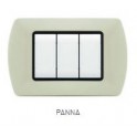 PLACCA METALLO T1 8803-28 3P PANNA