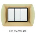 PLACCA METALLO T1 8804-06 4P ORO SPAZZ.