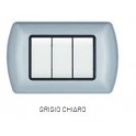 PLACCA METALLO ART 8804-07 4P GRIGIO CHIARO