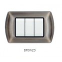 PLACCA METALLO ART 8804-09 4P BRONZO