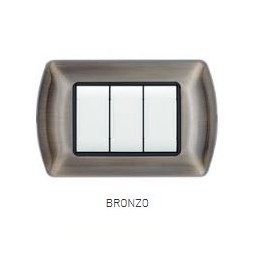 PLACCA METALLO ART 8804-09 4P BRONZO