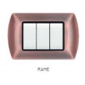 PLACCA METALLO T1 8804-10 4P RAME