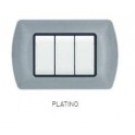 PLACCA METALLO T1 8804-29 4P PLATINO