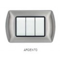 PLACCA METALLO T1 8807-05 7P ARGENTO