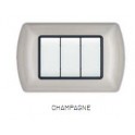 PLACCA METALLO T1 8807-08 7P CHAMPAGNE