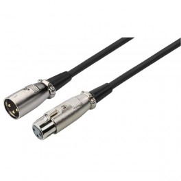 CAVO XLR-SPINA PRESA 1 METRO PROLUNGA XLR - XLR, 1 M COLORE NERO