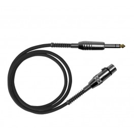 CAVO JACK 6,35 FEMMINA XLR 1mt NERO BILANCIATO