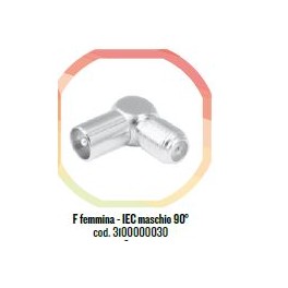 ADATTATORE  F FEMMINA IEC MASCHIO   90°