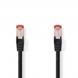 Cat 6 S/FTP Network Cable | RJ45 0,25M Cavo di rete Cat 6 S/FTP | RJ45 maschio - RJ45 maschio | 0.25 m | Nero