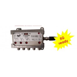 MINI CENTRALINO DA ESTERNO CON FILTRO 4G uLUX201/5G 1IN (3+UHF+TILT) 24dB 122dBuV 4/5G