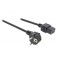 CAVO VDE  16A PER UPS C19  SHUKO Schuko Power Cable Tipo F (CEE 7/4) - IEC-320-C19 2.00 m Nero