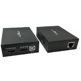 ESTENSORE HDMI KVM USB TASTIERA E MOUSE Coppia estensori HDMI 1.3 + USB & HDCP 1.2 su cavo UTP