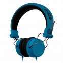 Cuffia con filo  stereo con tasto risposta/fine chiamata e microfono, taglio in Frequenza  20.000 HZ  Connettore Jack 3,5 mm, bl