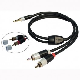 CAVO 2RCA PLUG3.5 1mt