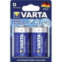 BATTERIA  VARTA PILA D HIGH ENERGY BLU BLISTER 2PZ