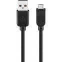 Cavo USB 2.0 micro usb  0,30cm Spina USB 2.0 (tipo A)   Spina USB 2.0 micro (tipo B)  0,30 cm