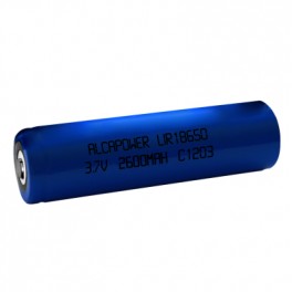 BATTERIE AL LITIO 3,7V 2600 mA NO TERM. 18650     Dimensioni 68x18(d)mm