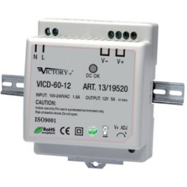 ALIMENTATORE .SWITCH.DIN 60W 24V 1OUT