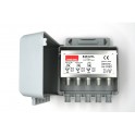 AMPLIFICATORE DA PALO B III U U  3 ingre V-U-U  guadagno reg. 20/30 dB livello uscita  108/114 dBµV  REg. guadagno  0...15 dB