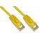 CAVO RETE CAT.6 GIALLO  UTP CAVO RETE CATEGORIA 6 NON SCHERMATO UTP COLORE GIALLO HALOGENFREE MT 1 SLIM