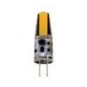 LAMPADINA BISPINA G4 SILIC. 1LED COB 2W 130LM L.CALDA LAMPADINA LED G4 COB 1,5W LUCE CALDA 3000°K