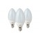 KIT 3 LAMPADINE LED OLIVA E14 5W BIANCO CALDO 3000K 400Lm