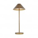 LAMPADA DA TAVOLO IN ALLUMINIO BRONZO LIBERTY - LAMPADA DA TAVOLO IN ALLUMINIO A BATTERIA 3W BRONZO