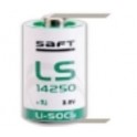 PILA LITIO AA 3,6 V LS14500CNR LS14250CNR - PILA LITIO SAFT 3,6V 1/2AA - LAMELLE