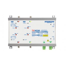 Trasmettitore aggiuntivo ottico per  2 s Trasmettitore aggiuntivo ottico con 2 ingressi SAT Wide band e CWDM integrato per impia