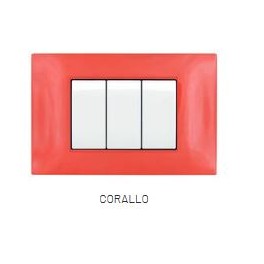 PLACCA TECNOPOL. T2 6002-15 2P CORALLO