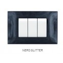 PLACCA TECNOPOL. T2 6002-19 2P NERO GLITTER