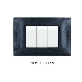 PLACCA TECNOPOL. T2 6003-19 3P NERO GLITTER