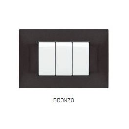 PLACCA TECNOPOL. T2 6004-07 4P BRONZO