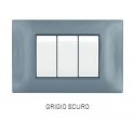 PLACCA TECNOPOL. T2 6004-08 4P GRIGIO SCURO