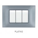 PLACCA TECNOPOL. T2 6004-20 4P PLATINO