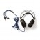 CUFFIA USB +  connettori  jack 3,5mm Cuffia per Videogiochi | Over-ear | Bassi Potenti | Luce LED | Connettori USB e da 3,5 mm