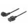 CAVO VDE  16A PER UPS C19  SHUKO Schuko Power Cable Tipo F (CEE 7/4) - IEC-320-C19 2.00 m Nero