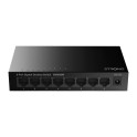 SWITCH 8 PORTE GIGABIT METALLICO STRONG NERO